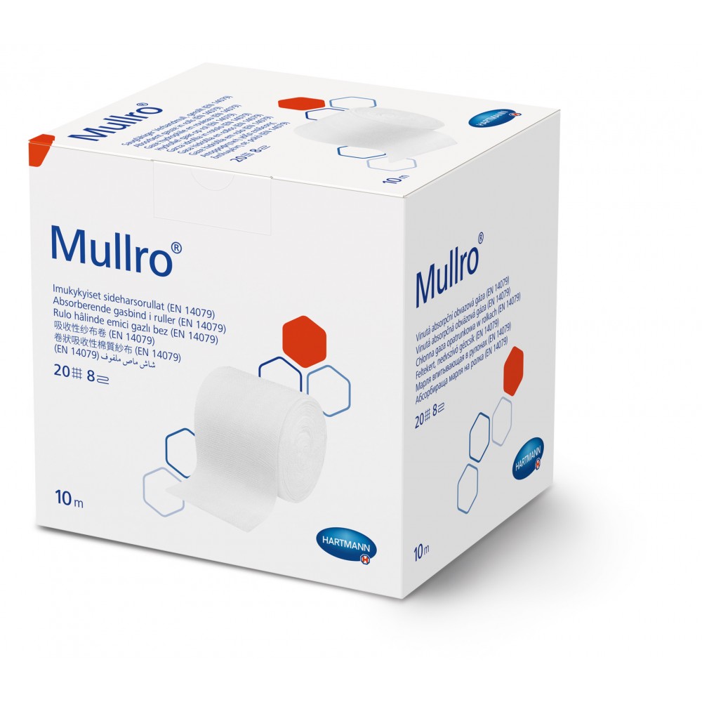 Mullro® Απορροφητική Βαμβακερή Γάζα σε Ρολό. Πλάτος 10cm. Μήκος Ρολού 10m. 1Τεμάχιο. 2094061. 