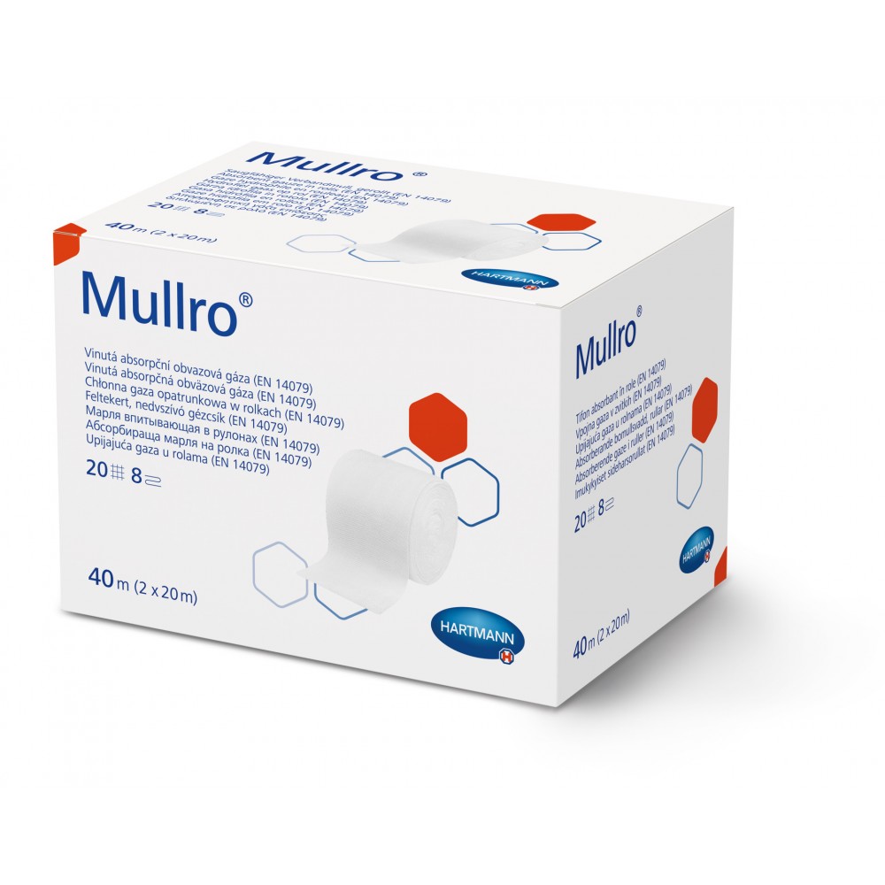 Mullro® Απορροφητική Βαμβακερή Γάζα σε Ρολό. Πλάτος 10cm. 2 Ρολά x 20m. 2094096. 