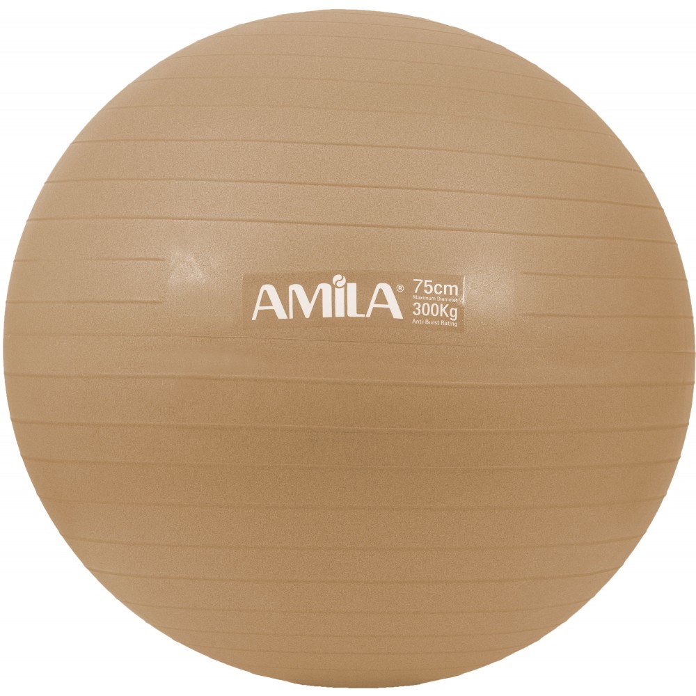 Μπάλα Γυμναστικής AMILA GYMBALL 75cm Χρυσή Bulk