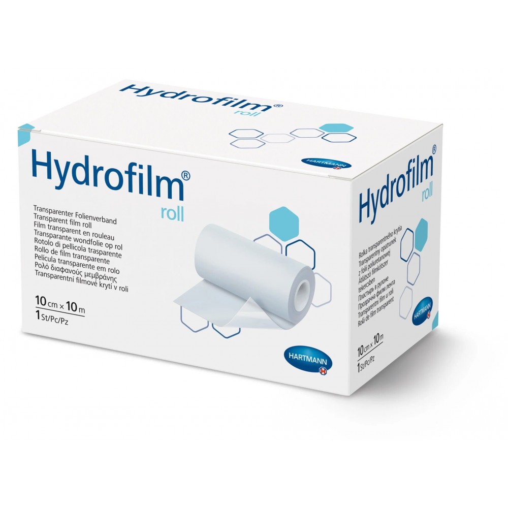 Hydrofilm® Roll Αδιάβροχη Διαφανής Ταινία Στερέωσης Επιθεμάτων Τραύματος. 10m x 10cm. 1Τεμάχιο. 6857921.