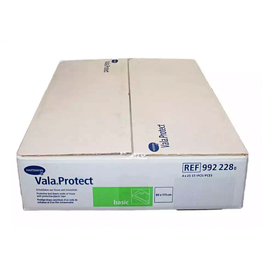 Vala® Protect Basic Προστατευτικά Απορροφητικά Σεντόνια Μίας Χρήσης. 80x175cm. 100 Τεμάχια. 9922280.  	