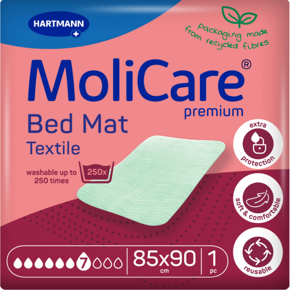 Επαναχρησιμοποιούμενο Υποσέντονο MoliCare® Premium Bed Mat 7 Σταγόνων. 85X90cm. 1Τεμάχιο.