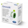 Omnisilk® Αυτοκόλλητη Ταινία Στερέωσης Γενικής Χρήσης. Λευκό Συνθετικό Μετάξι σε Καρούλι. 5m x 2,5cm. 1Τεμάχιο. 9004312. 