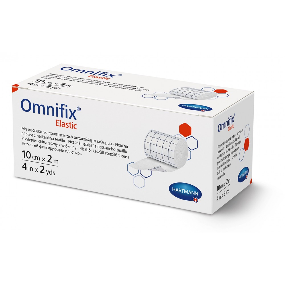 Omnifix® Elastic Αυτοκόλλητη Ταινία Στερέωσης-Προστασίας Επιδέσμων. 2m x 10cm. Λευκό. 1Τεμάχιο. 9006012.  