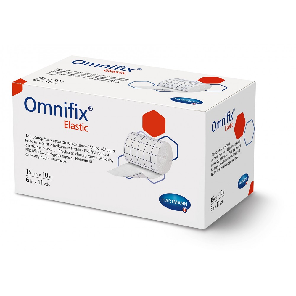 Omnifix® Elastic Αυτοκόλλητη Ταινία Στερέωσης-Προστασίας Επιδέσμων. 10m x 15cm. Λευκό. 1Τεμάχιο. 9006042.