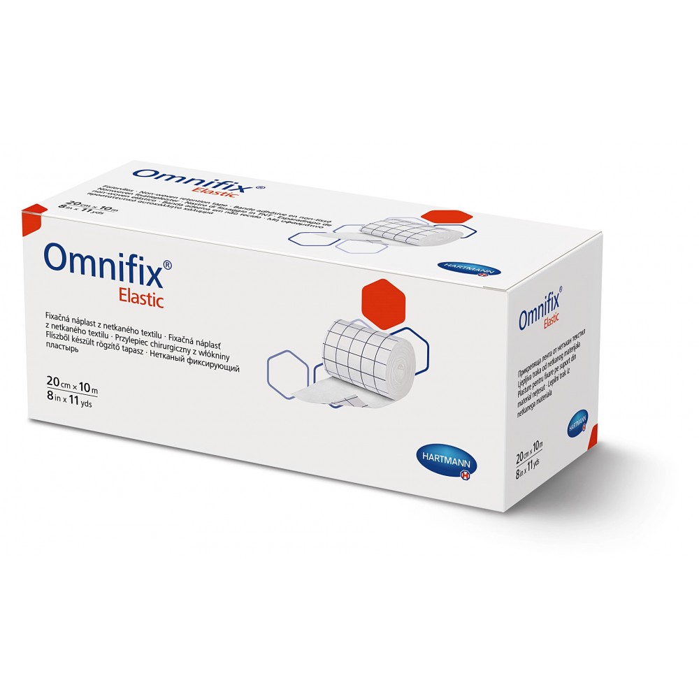 Omnifix® Elastic Αυτοκόλλητη Ταινία Στερέωσης-Προστασίας Επιδέσμων. 10m x 20cm. Λευκό. 1Τεμάχιο. 9006052.