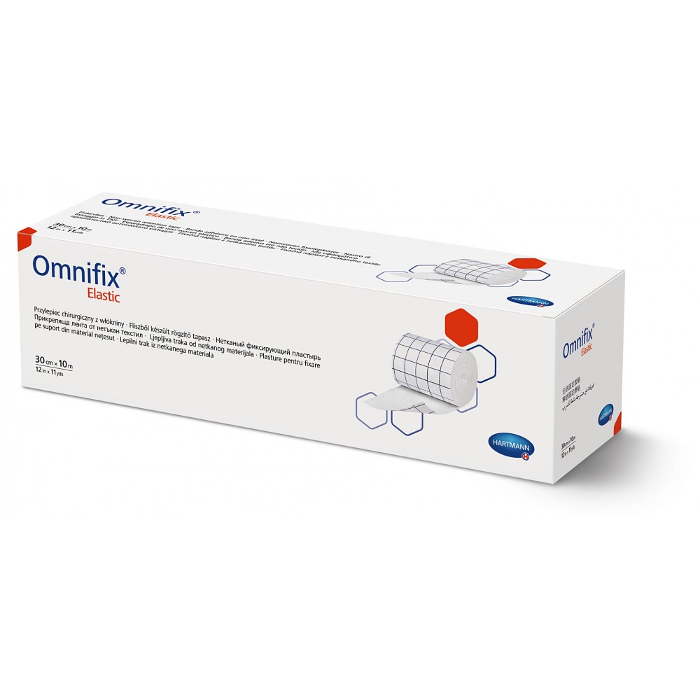 Omnifix® Elastic Αυτοκόλλητη Ταινία Στερέωσης-Προστασίας Επιδέσμων. 10m x 30cm. Λευκό. 1Τεμάχιο. 9006072.