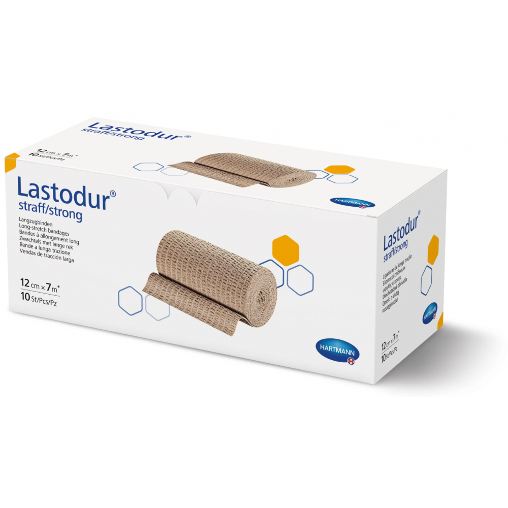 Lastodur® Strong Συμπιεστικός Επίδεσμος Υψηλής Έκτασης 180%. 7m x 12cm. 10Τεμάχια. 9316345.