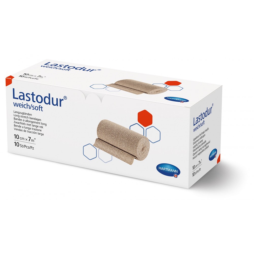 Lastodur® Soft Συμπιεστικός Επίδεσμος Υψηλής Έκτασης 160%. 7m x 10cm. 10Τεμάχια. 9316375. 