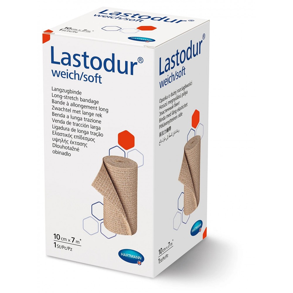 Lastodur® Soft Συμπιεστικός Επίδεσμος Υψηλής Έκτασης 160%. 7m x 10cm. 1Τεμάχιο. 9316559.