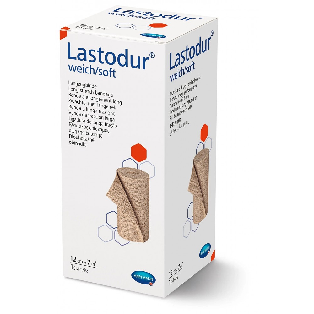 Lastodur® Soft Συμπιεστικός Επίδεσμος Υψηλής Έκτασης 160%. 7m x 12cm. 1Τεμάχιο. 9316568.