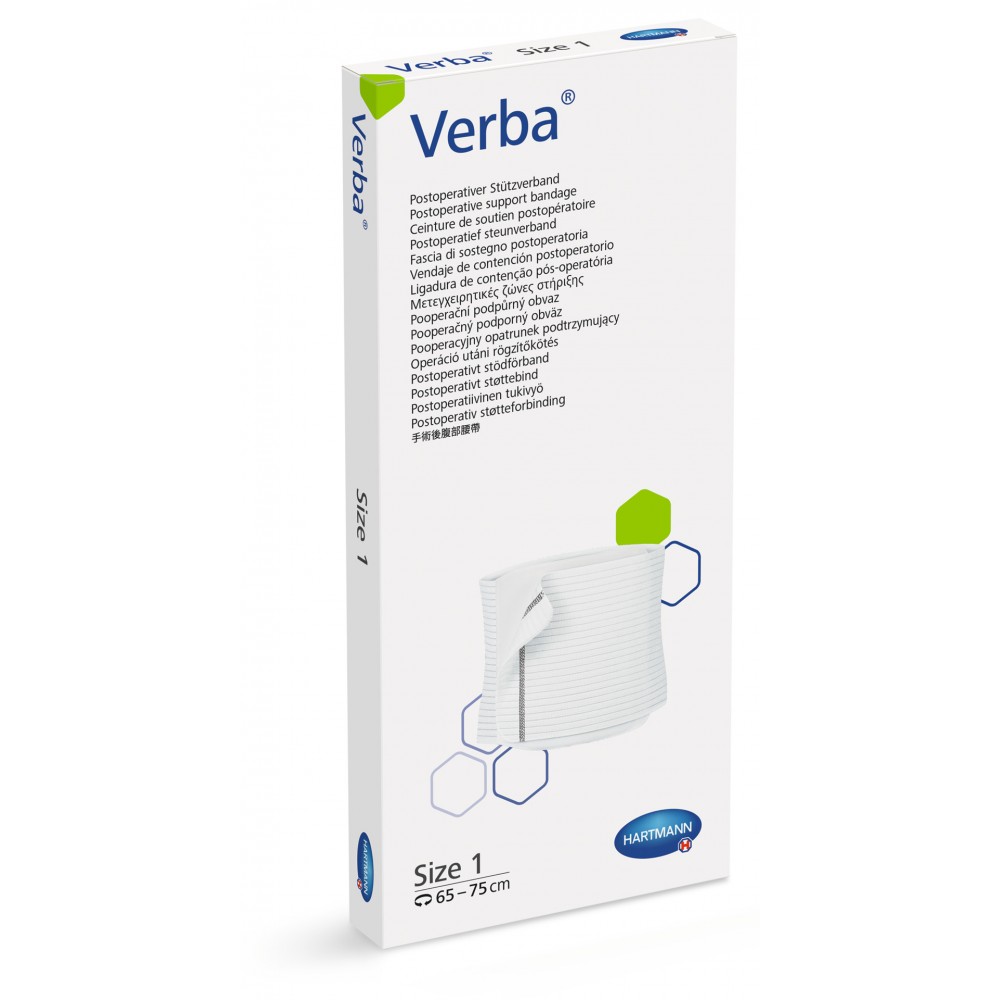 Verba® Ελαστική Μετεγχειρητική Ζώνη Στήριξης. 25x(65-75)cm. 9325316. 