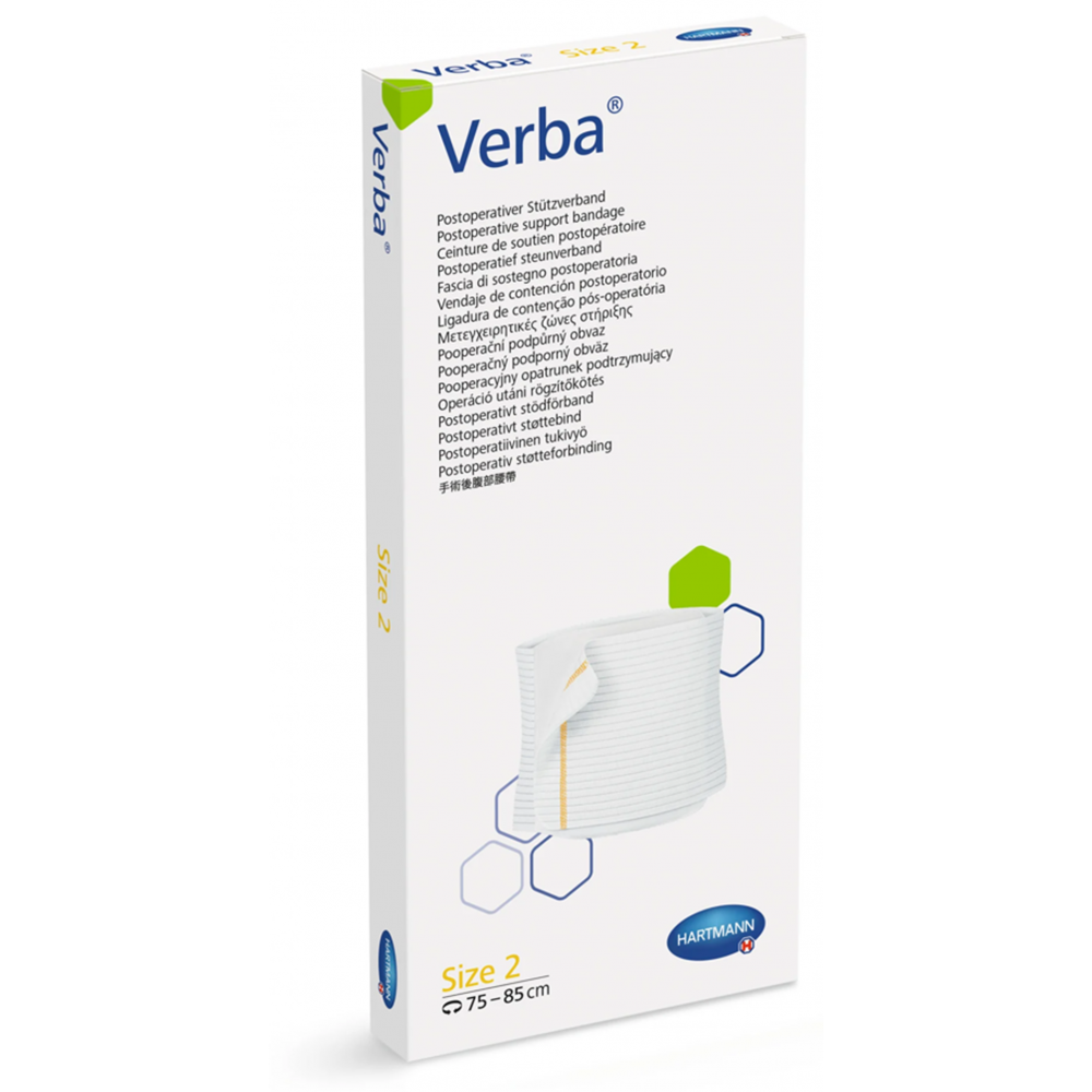 Verba® Ελαστική Μετεγχειρητική Ζώνη Στήριξης. 25x(75-85)cm. 9325326. 