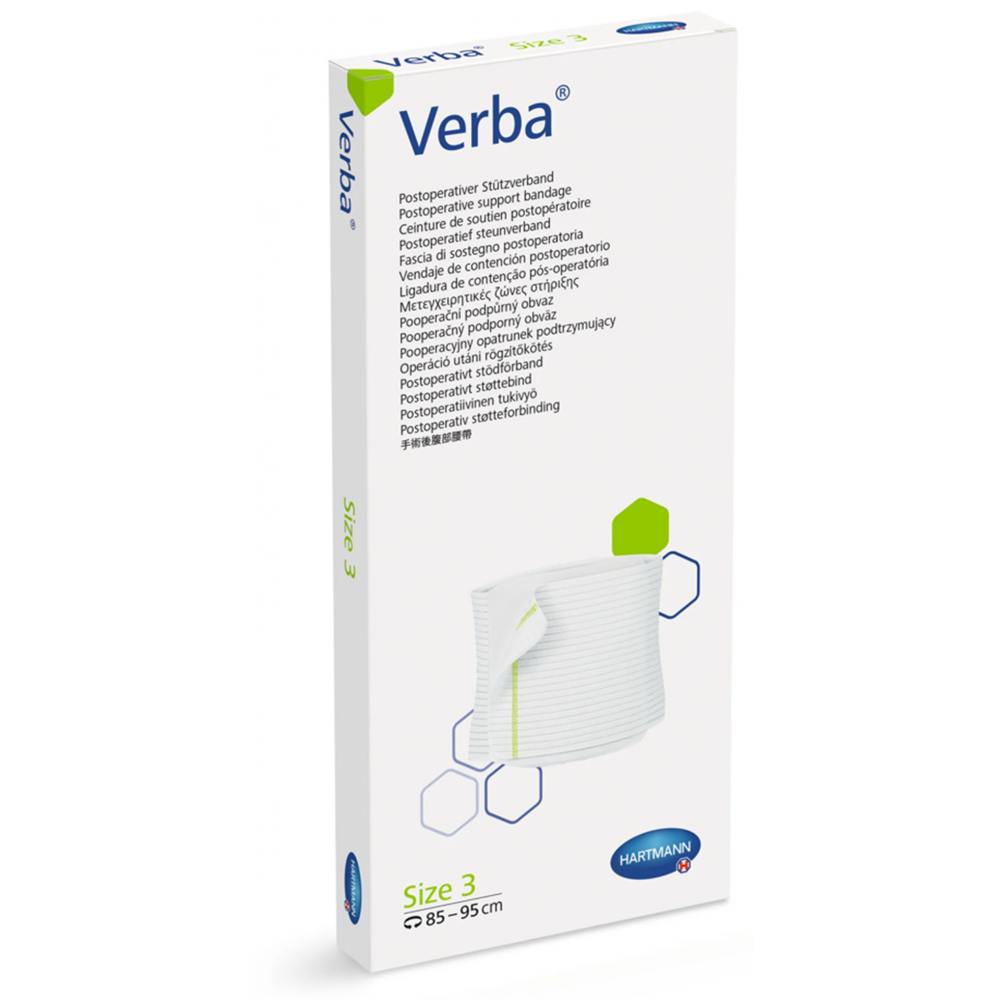 Verba® Ελαστική Μετεγχειρητική Ζώνη Στήριξης. 25x(85-95)cm. 9325336. 