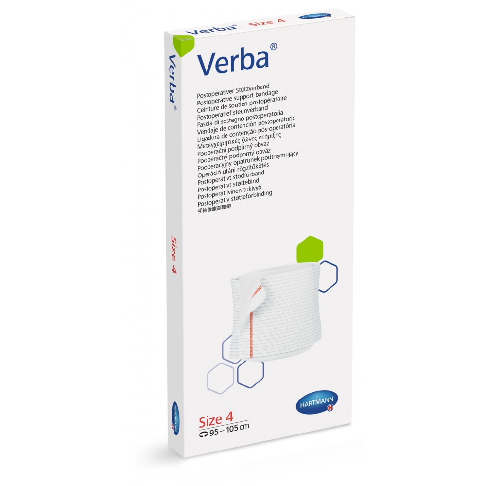 Verba® Ελαστική Μετεγχειρητική Ζώνη Στήριξης. 25x(95-105)cm. 9325346. 