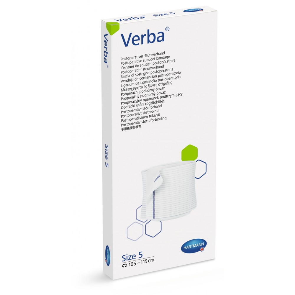 Verba® Ελαστική Μετεγχειρητική Ζώνη Στήριξης. 25x(105-115)cm. 9325356.