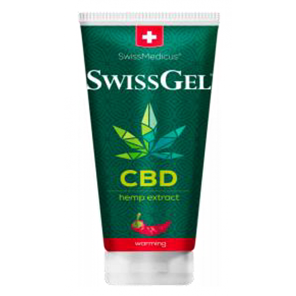 Θερμαντικό Φυτικό Βάλσαμο Μασάζ Swiss Gel Warming CBD με Κανναβιδιόλη για Μυϊκούς Πόνους. 200ml. 