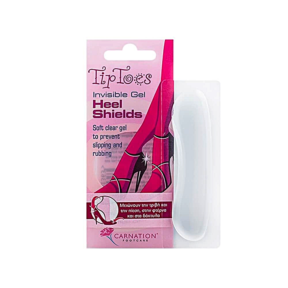 Διάφανα Προστατευτικά Πτέρνας-Δακτύλων Carnation Tip Toes Gel Heel Shields. Ζεύγος. 1068 Vican.   