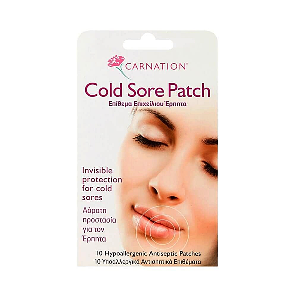 Επιθέματα Κατά του Επιχείλιου Έρπητα Carnation Cold Sore Patch. 10Τεμάχια. 1092 Vican.