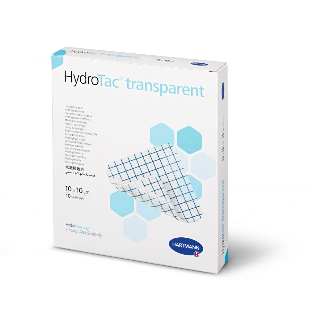 HydroTac® Transparent Διαφανές Υδροκυταρικό Επίθεμα Ελέγχου Τράυματος & Ατραυματικών Αλλαγών. 10x10cm. 10 Τεμάχια. 6859060. 