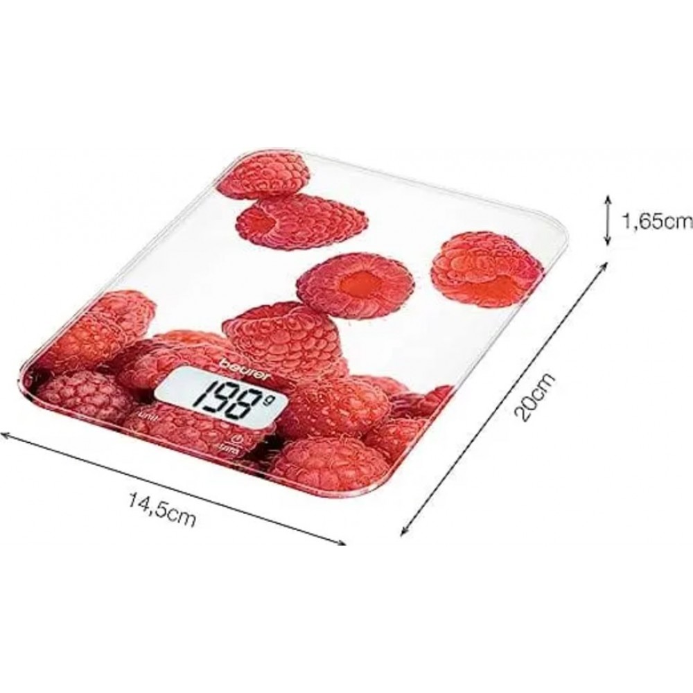 Ζυγαριά Κουζίνας Beurer KS 19 Berry με Στάμπα Μούρων. 5Kg/1gr.  