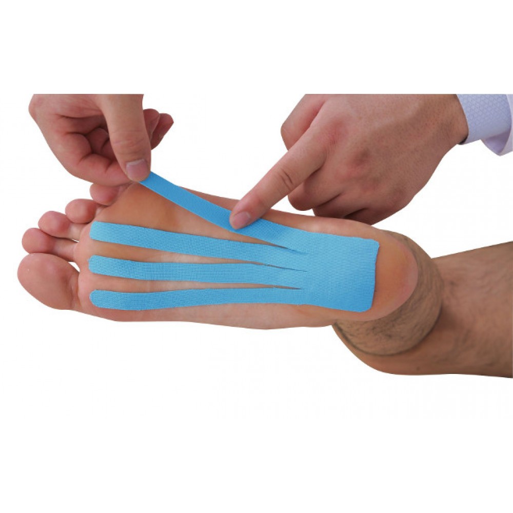 Επίδεσμος Κινησιοθεραπείας MoVeS Kinesiology Tape Ρολό 5cm x 5m. Γαλάζιο.