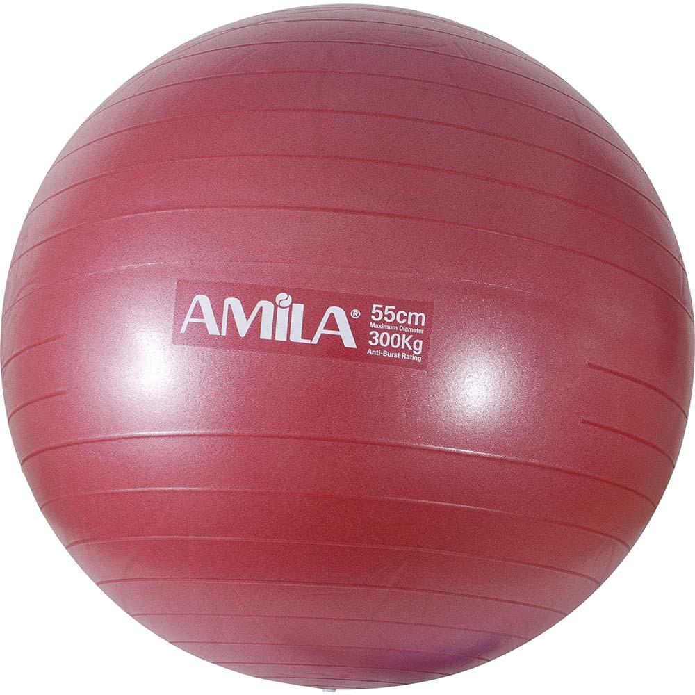 Μπάλα Γυμναστικής AMILA GYMBALL 75cm Κόκκινη Bulk