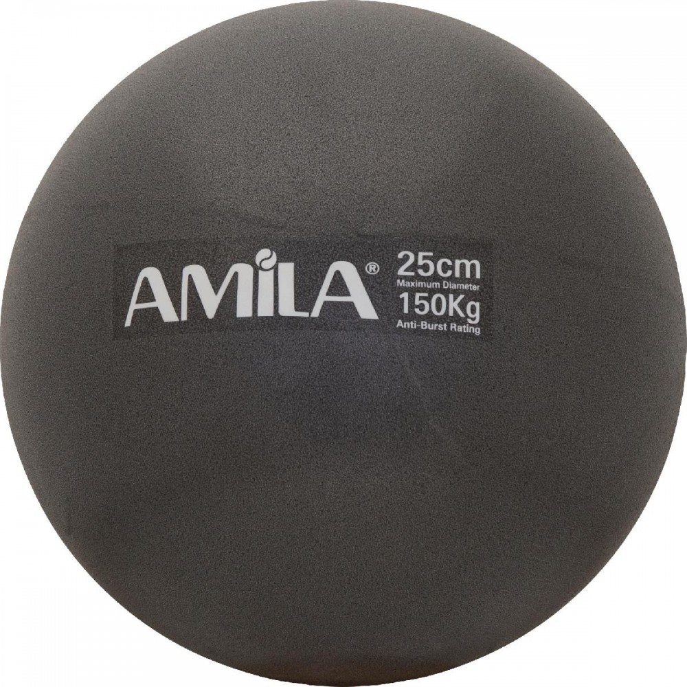 Μπάλα Γυμναστικής AMILA Pilates Ball 25cm Μαύρη