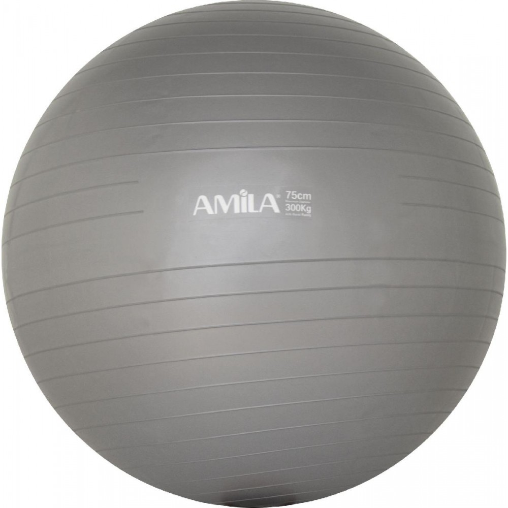 Μπάλα γυμναστικής AMILA GYMBALL 75cm Γκρι